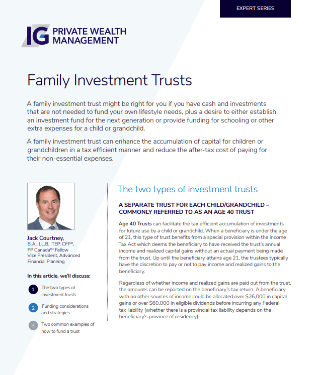 Whitepaper - Family Investment Trusts
